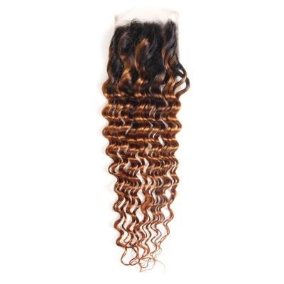 China Cheap Deep Wave Deep Wave Bundles With Closure LaceNatural Brazilian Hair Bundles , Virgin Deep Wave Hair Bundles for sale