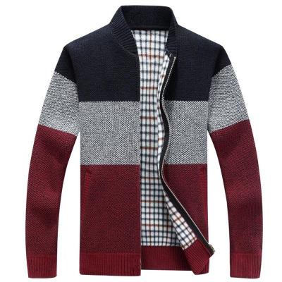 China Wholesale Casual Anti-wrinkle Turtle Neck Zipper Men's Cardigan Knitted Knitwear Sweater Mens Sweaters With Zipper for sale