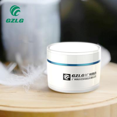 China Eco-friendly Gzlg Amber Beauty Body Cosmetic Cream Wholesale Biodegradable Jar Acrylic Containers for sale