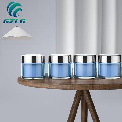 China Eco-friendly Cosmetic Cream Jar Customization Beauty Skin Care Cosmetic Contain Plastic Ice Cream Jars for sale