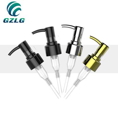 China 18/410 Non-Refillable Plastic Cosmetic Skin Care Dispenser Treatment Pump Serum Hair Oil Pump Lotion Pump for sale