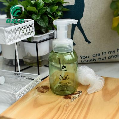 China Eco-friendly Semi-transparent Liquid Cream Soap Bottle Plastic Hand Lotion Dispenser Lotion Bottle With Pump for sale