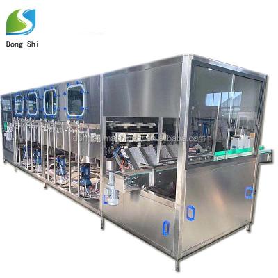 China Beverage 5 Gallon Water Bottling Production Line 5 Gallon PC Water Bottle Bucket Washing Machine for sale