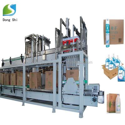 China Full Automatic Beverage Drop Down Carton Box Packer Machines For Bottles For Beverage Factory for sale