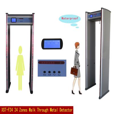 China Public Area Gate Metal Detector Archway / Walk Through Security Scanners 24 Detecting Zones for sale