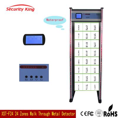 China 24 Zone Portable Archway Metal Detector Walk Through / Door Security Devices for sale