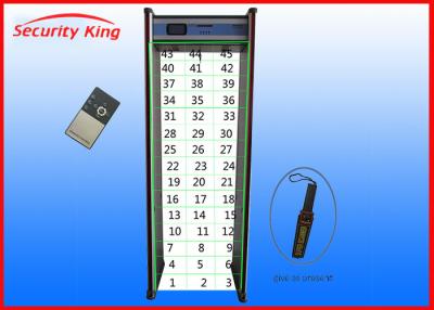 China 45 zones door frame walking through inspection metal detector XST-F45 for sale