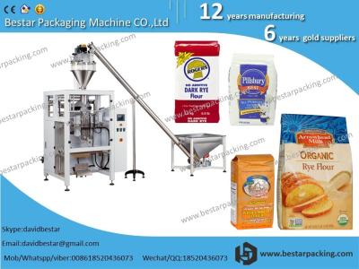 China Bestar vacuum feeding flour ,hard wheat flour ,powder ,milk powder,chocolate powder packing machine for sale