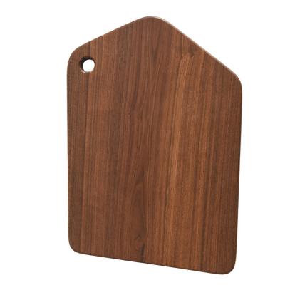 China Amazon Black Walnut Chopper Fruit Board Meat Sustainable Wooden Single Cutting Cutting Board for sale