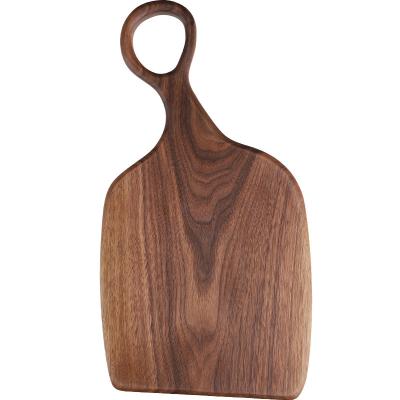 China New Viable Wooden Black Walnut Chopper For Couple Cutting Board 2pcs Cheese Board Set for sale