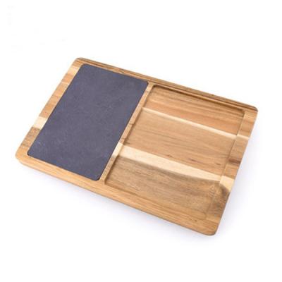 China Creative Disposable SLATE Tray Marble Cutting Board Cheese Stone Chopper Cheese Board for sale