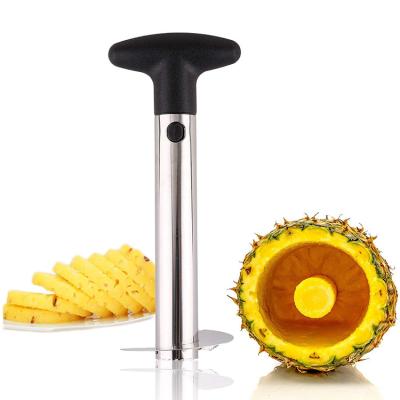 China Viable Kitchen Accessories Fruit Tool Stainless Steel Pineapple Cutter Peeler Pineapple Hollow Puncher Slicer for sale