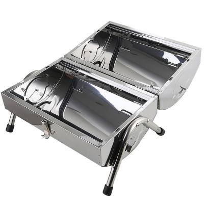 China Easily Assembled Outdoor Camping Barbecue Grill Stainless Steel Charcoal BBQ Grill for sale