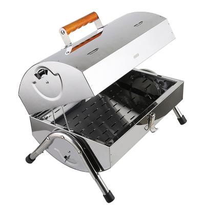 China Easily Assembled High Quality Outdoor Portable Standard Stainless Steel BBQ Grill Field Charcoal BBQ Grill for sale