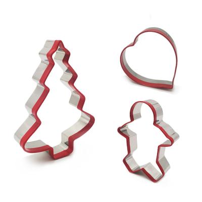 China Beautiful various viable shape custom cookie cutter set pastry bakeware decoration metal press cookie for sale