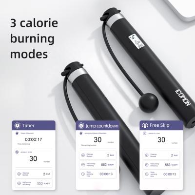 China Jump Sports Fitness Four Mode Jump Rope With App Digital Welland Original Professional Skipping Exercise Plastic Bounce Training Indoor Jump Rope for sale