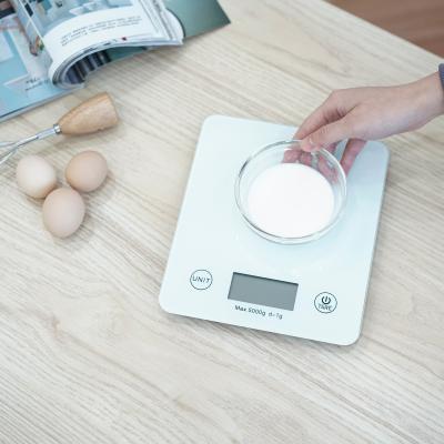 China Weigh Tempered Glass Smart Platform Electronic Food Kitchen Measuring Scale for sale