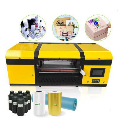 China Hotels Office 2 in 1 A3 DTF Roll Printer UV Varnish Gliding Printer With Laminator Sticker Impresora DTF UV Printer for sale