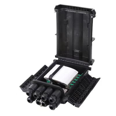 China ip68 enclosure 8 ports 288 core outdoor fiber optic junction box inline joint closure price fiber enclosure NEW PP+GF for sale