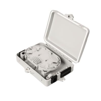 中国 Mini Ip65 2 Core 6 Core Fiber Optic Termination Box Sc/Lc Adapter Ftth Box 販売のため