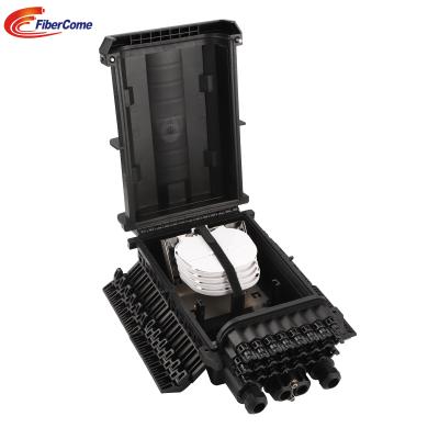 China IP68 4/24 ports fiber distribution box fiber optic equipment joint closure PP+GF PA66 96 core wall pole mounted outdoorenclosure for sale