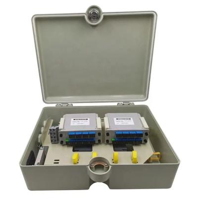 Chine Fiber Optic Distribution Box SMC material 32/48 core box fttx china made good ip65 solid box 3 inlet ftth 32 termination à vendre