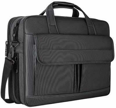 China Lightweight 15.6 Inch Laptop Bag, Water Resistant Briefcase, 15 Inch Expandable Messenger Shoulder Bag For Business Men/Women for sale