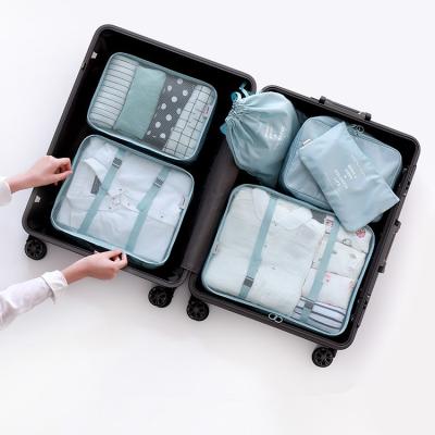 China Fashion Luggage Packing Cubes Pocket Travel Packing Organizer Mesh Bags 6 Piece Various Size Set Weekender Set 3 Packing Cubes for sale