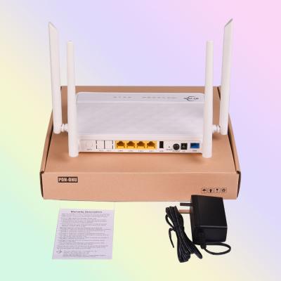 China Best Price 2.4G&5G Ftth 4Ge+4Wifi+1Usb+ 5Dbi 4 FTTH Xpon Gpon Onu Dual Band Antennas AC Xpon Gpon Onu Zte Compatible Huawei for sale