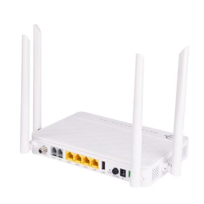 China FTTH FTTB FTTX network dual band gpon wifi router xpon gepon customized 5dBi 4 ports CATV ONU antennas same function as HS8145V HG8546V ​​GEPON XPON ONU for sale