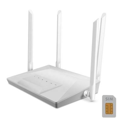 China New wifi sim card home mobile router with 4G sim card to wifi to 4 wired network increased by wall external antenna 4g lte router for sale