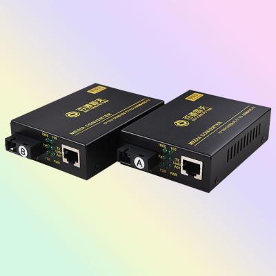 China BTPT Media Converter Manufacturer Price 10/100/1000 Single Mode Rj45 SC Connector Gigabit Ethernet Fiber Optic Media Converter for sale