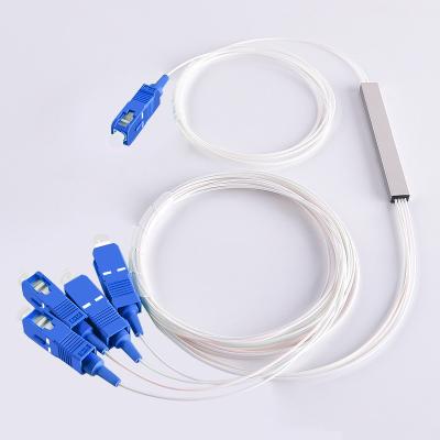 China SC UPC FTTH Mini Fiber Optic Splitters FTTX 1x4 Type for sale