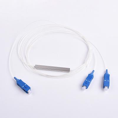 China SC UPC APC FTTH Mini Fiber Optic Splitters FTTX 1x2 Type for sale