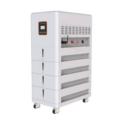 China Machine- Large Capacity 48V 51.2V 10KW 20KW 30KW 50KW Lithium Ion Battery Pack Energy Storage Battery and Inverter All in One for sale