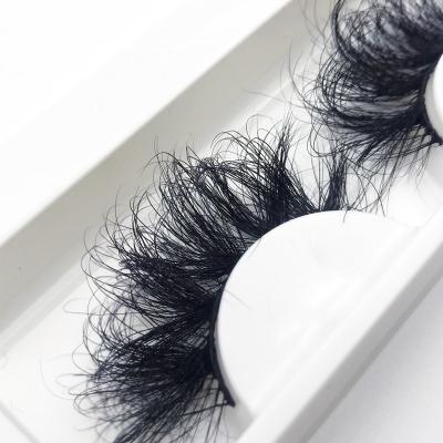 China 25mm Thick Fluffy Mink Eyelash Vendors Handmade Dramatic Mink Lashes False 3d Mink Eyelashes for sale