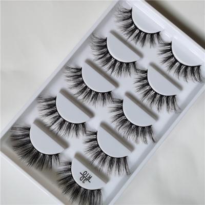 China Wholesale 5 Pairs False Eyelashes 3d Lashes Good Quality Crisscross Mink Eyelashes for sale