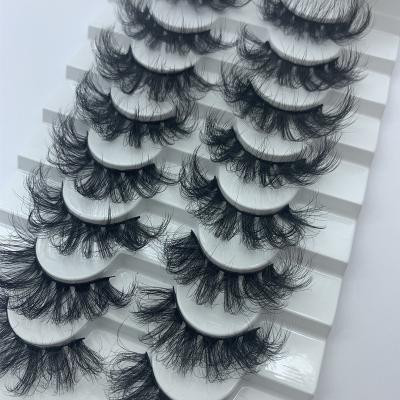 China Crisscrossing 8 Pairs Lashes Book False 3D Mink Lashes Natural Thick Lashes Dramatic Handmade Lashes for sale