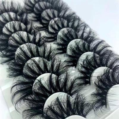 China Wholesale Crisscross 8 Pairs Set False 3D Mink Eyelashes Thick Natural False Eyelashes for sale