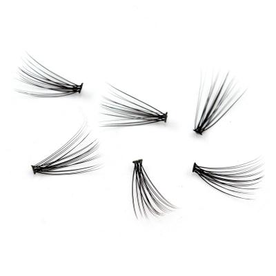 China Natural Wholesale 20d Heat Bonded Premade Fans Group Eyelash Extension Silk Fan Lashes for sale