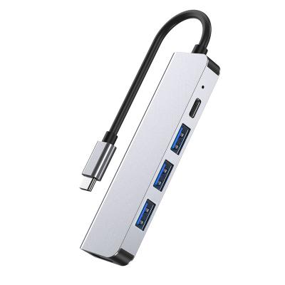 China Laptop PC chip AG9311 new compact and portable five-in-one expansion dock adapter USB3.0*1+USB2.0*2+PD for sale