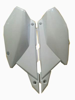 China White Color Plastic Motorcycle Kits , Motorcycle Fuel Tank Pad Guard Kawasaki KLX250 for sale