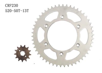 China 520-50t-13t Motorcycle Chain Sprocket , HONDA CRF230 Custom Motorcycle Sprockets for sale