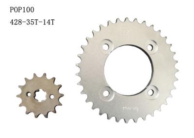 Κίνα Αλυσίδα αλυσίδας ποδηλάτων POP100 35T-14T / θερμική επεξεργασία υψηλής ποιότητας προς πώληση