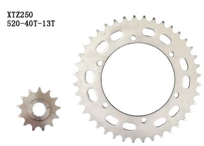 China XTZ250 	Motorcycle Sprocket Chain 40T-13T Smooth Surface 100% New Condition for sale