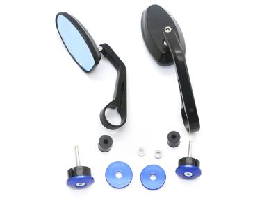 China Retro Handle Motorcycle Rear View Mirrors All Aluminum Multi Color High Definition Glass for sale