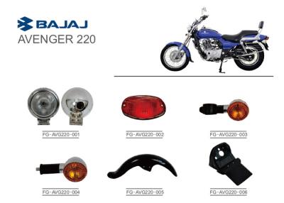 China Front / Rear Fender Motorcycle Spare Part Bajaj Avenger 220 Headlights Taillights Steering Lights for sale