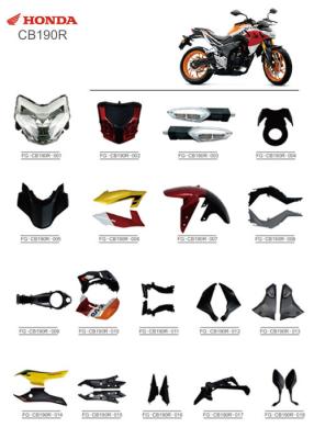 China ABS Plastic Material Motorcycle Spare Parts Honda CB190R Corrosion Resistant for sale