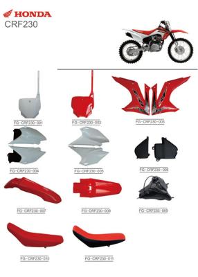 China CRF230 Motorcycle Parts And Accessories Plastic Material Fuel Tank ISO Approval for sale