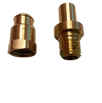 China Used Widely Chinese Precision Cnc Machining Brass Spare  Brass Copper Joint Parts Custom Milling Machining Knurling Brass Parts for sale